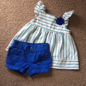 EUC Gymboree Top & Shorts Set